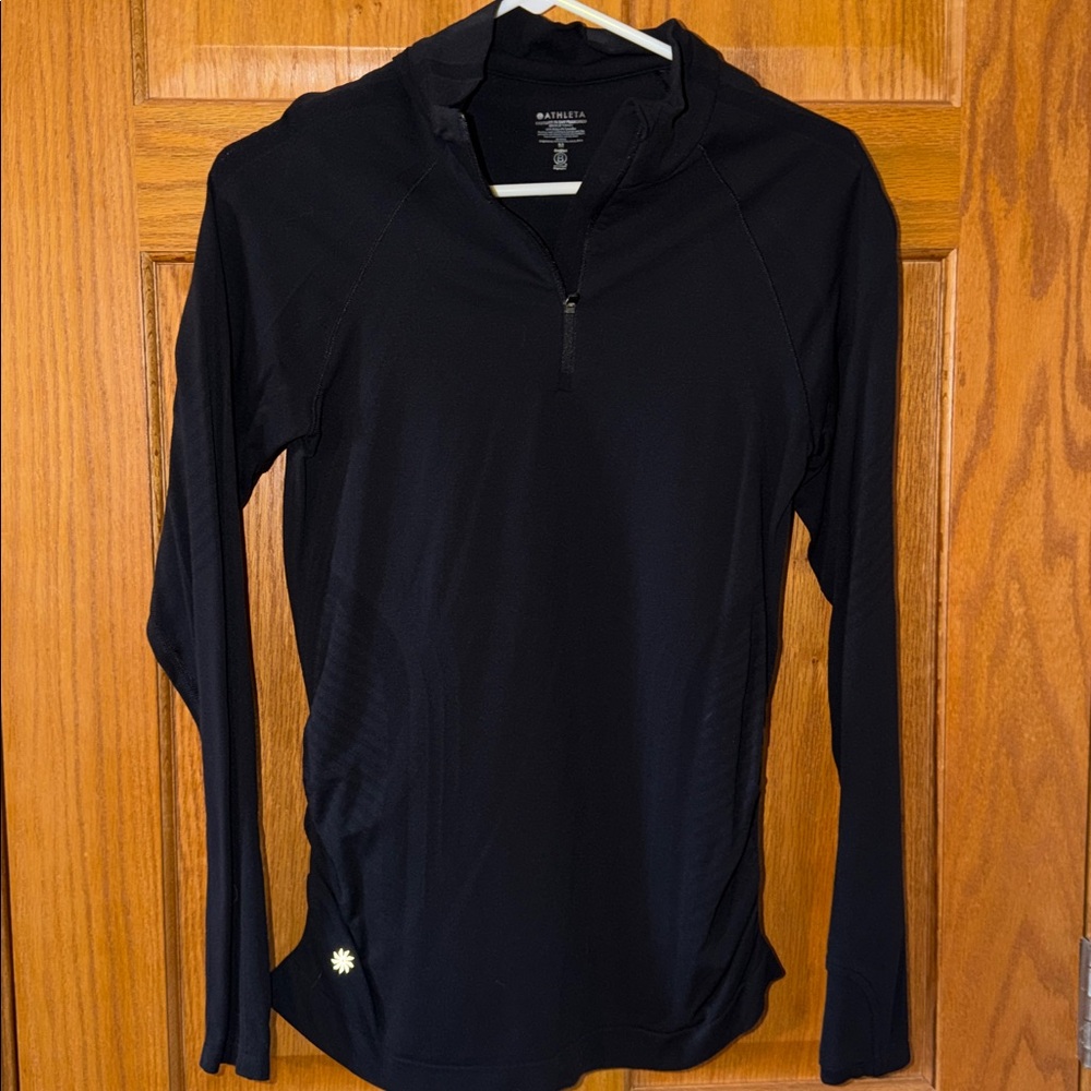 Athleta Red Quarter-Zip Performance Pullover